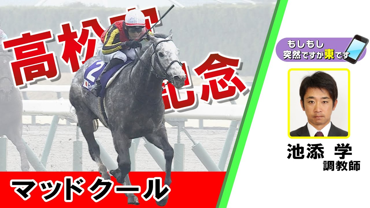 【BS11】「もしもし突然ですが東です」GⅠ 高松宮記念　マッドクール　池添学調教師　（2024年3月24日放送）
