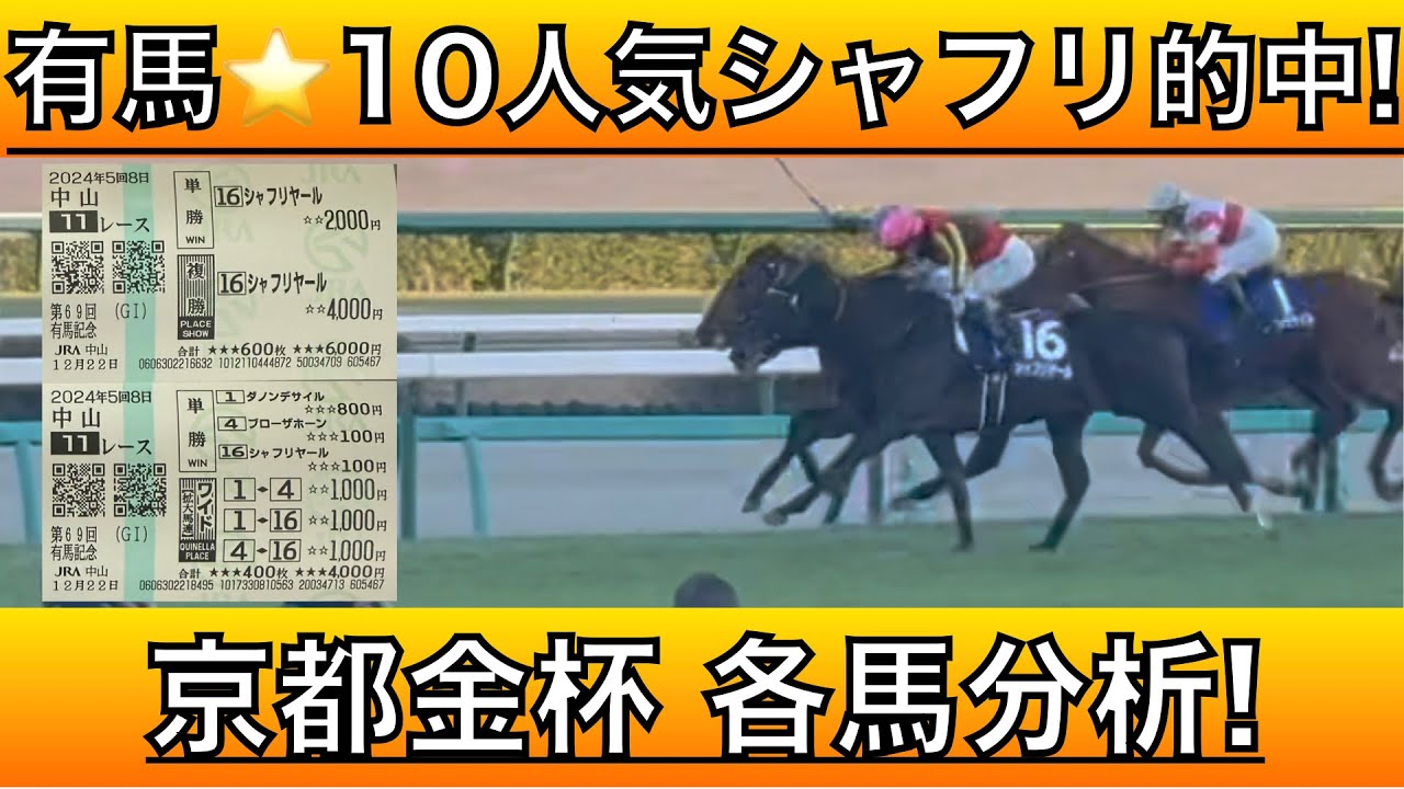 【京都金杯2025】京都金杯の各馬分析❗️荒れる金杯の穴馬券で新年初的中を目指す❗️京都金杯で狙える穴馬は！？