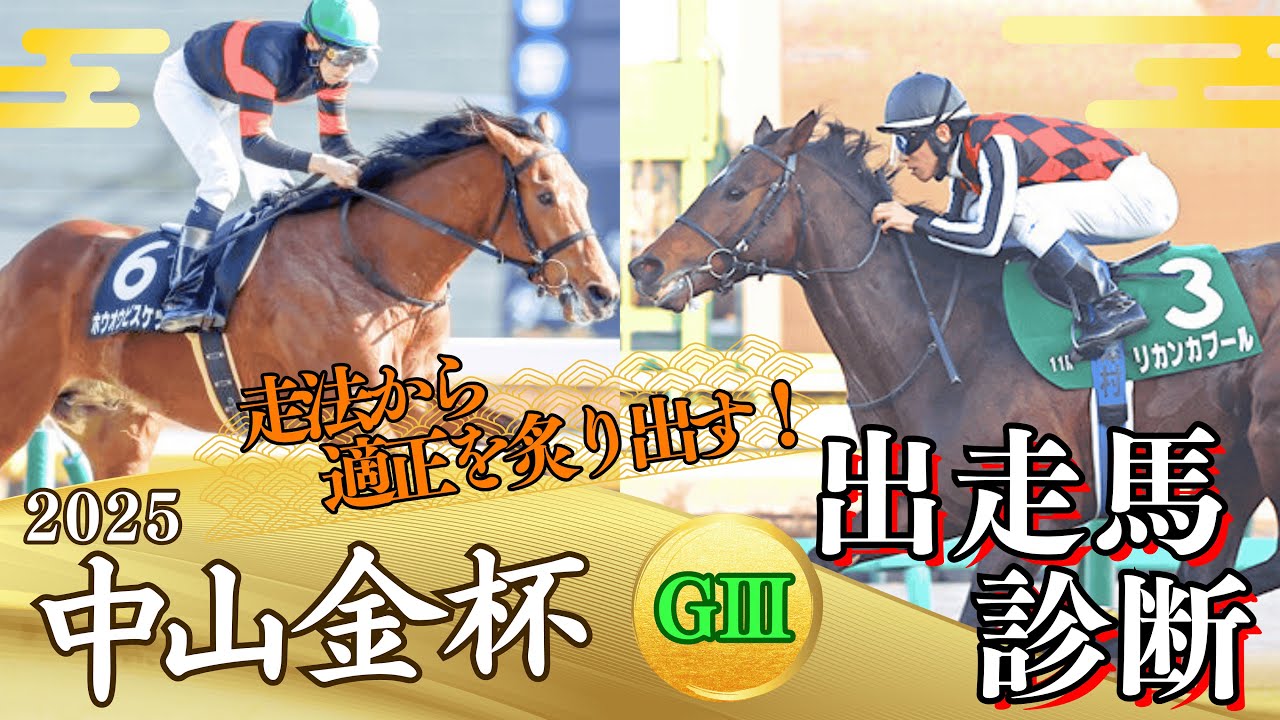【中山金杯2025】走法/馬体から適正を炙り出す‼︎あの人気馬、実は苦手な舞台かもしれません…【“馬”を見る出走馬診断】
