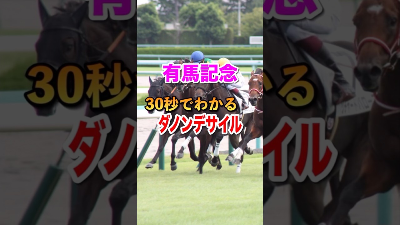 【有馬記念2024】30秒でわかるダノンデサイル
