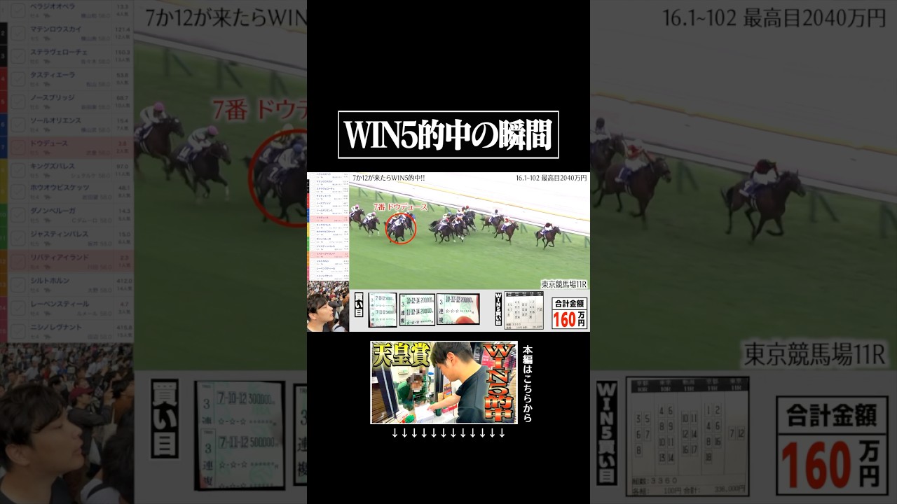 WIN5的中させた男がこちらです #天皇賞秋 #競馬