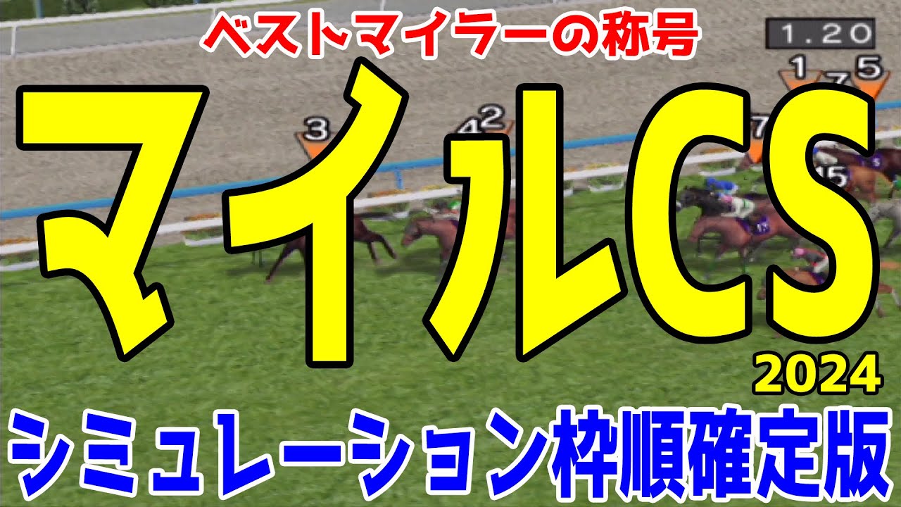 マイルチャンピオンシップ2024 枠順確定後シミュレーション【競馬予想】【展開予想】マイルCS ブレイディヴェーグ ナミュール ソウルラッシュ チャリン ジュンブロッサム セリフォス