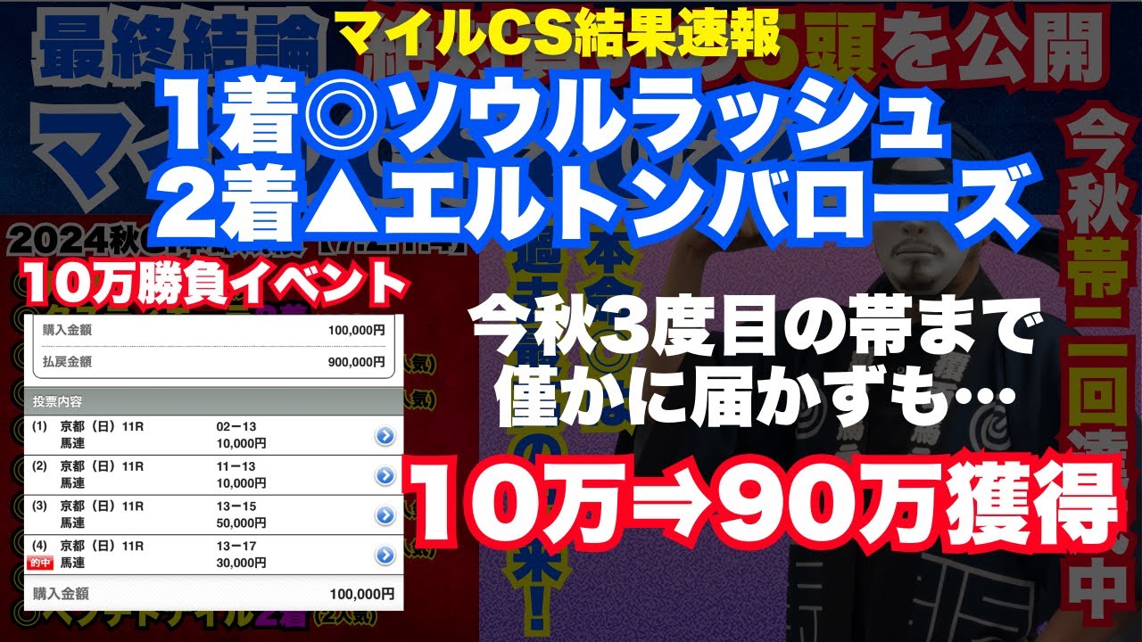 【マイルチャンピオンシップ2024】究極の上位5頭を公開！過去最高の出来で臨むあの馬に本命！