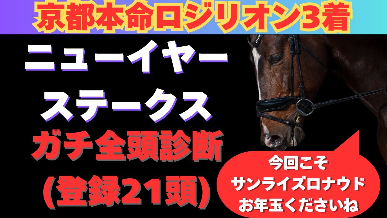 【ニューイヤーステークス2025】ガチ全頭診断！超自信のあるあの馬にSS評価！！