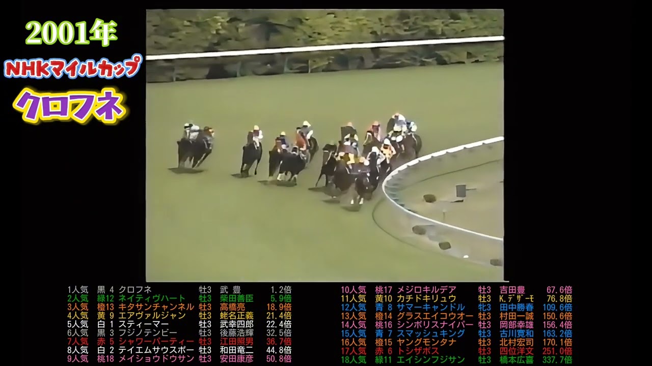 2001年NHKマイルカップ　　クロフネ　#ウマ娘#競馬#競走馬#馬#horse#武豊#jra 　　　