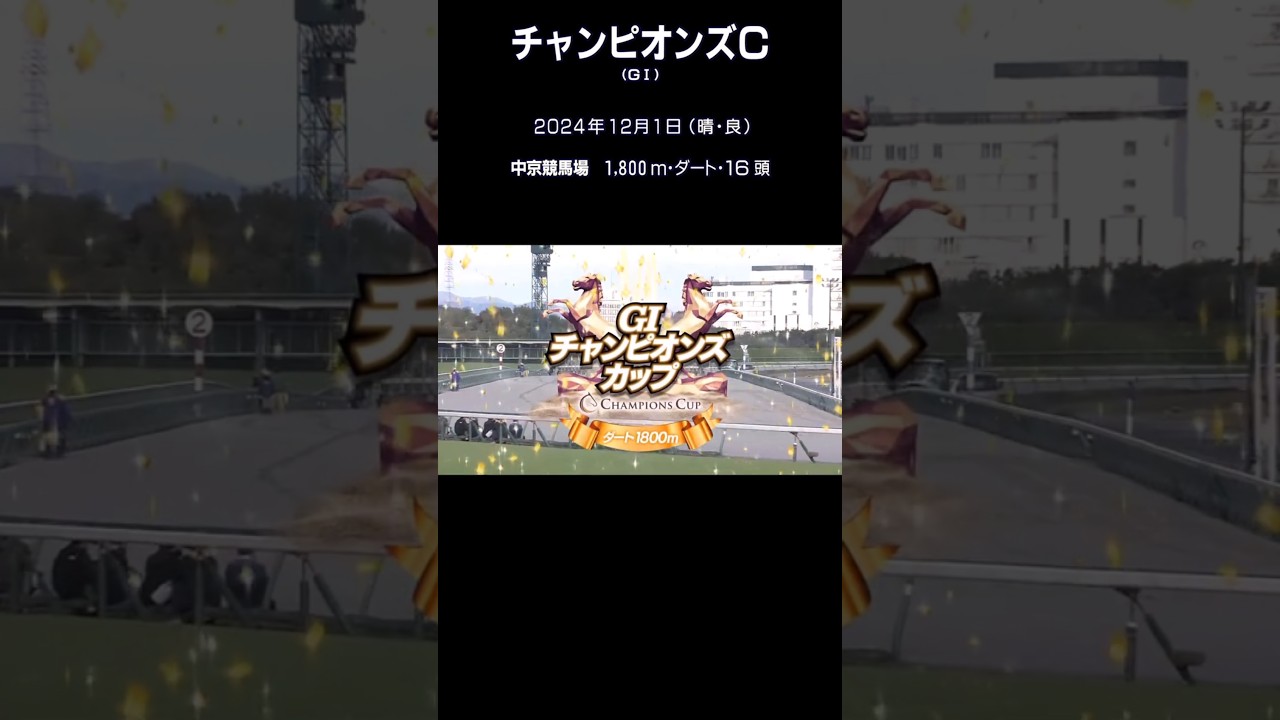 2024年12月1日(日)　第25回チャンピオンズカップGⅠ