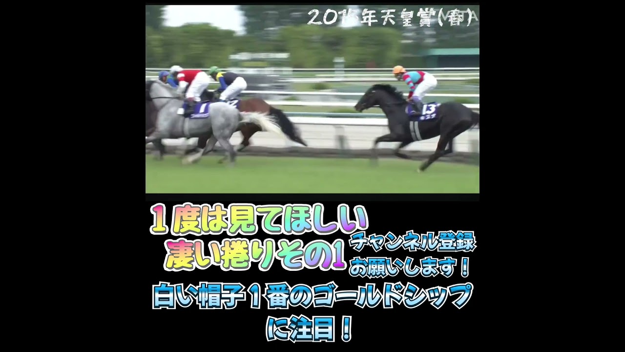 １度は見てほしい凄い捲りその1#競走馬 #automobile #競走 #厩舎 #horse #shortvideo #騎手 #横山典弘 #shorts