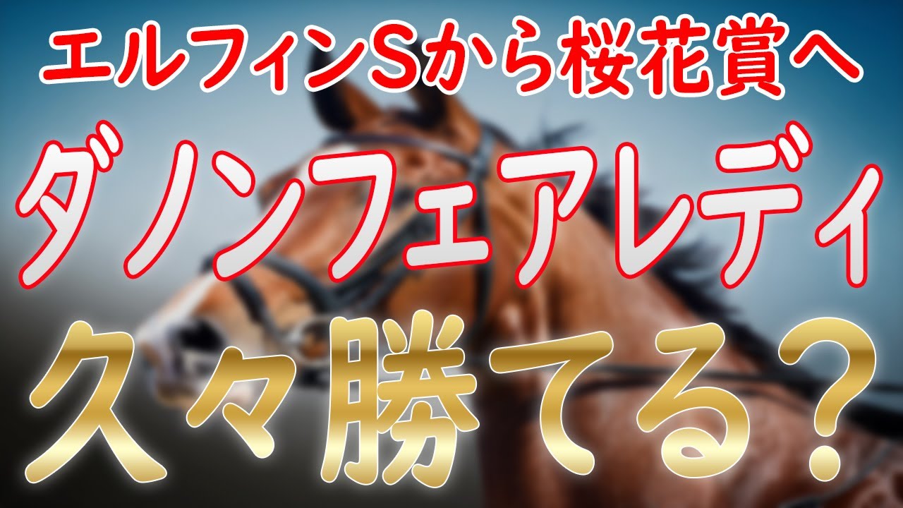 【ダノンフェアレディ】7か月ぶりに復帰！桜花賞へ向かえるのか！？【エルフィンステークス2024】