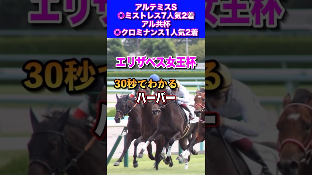 【エリザベス女王杯2024】30秒でわかるハーパー