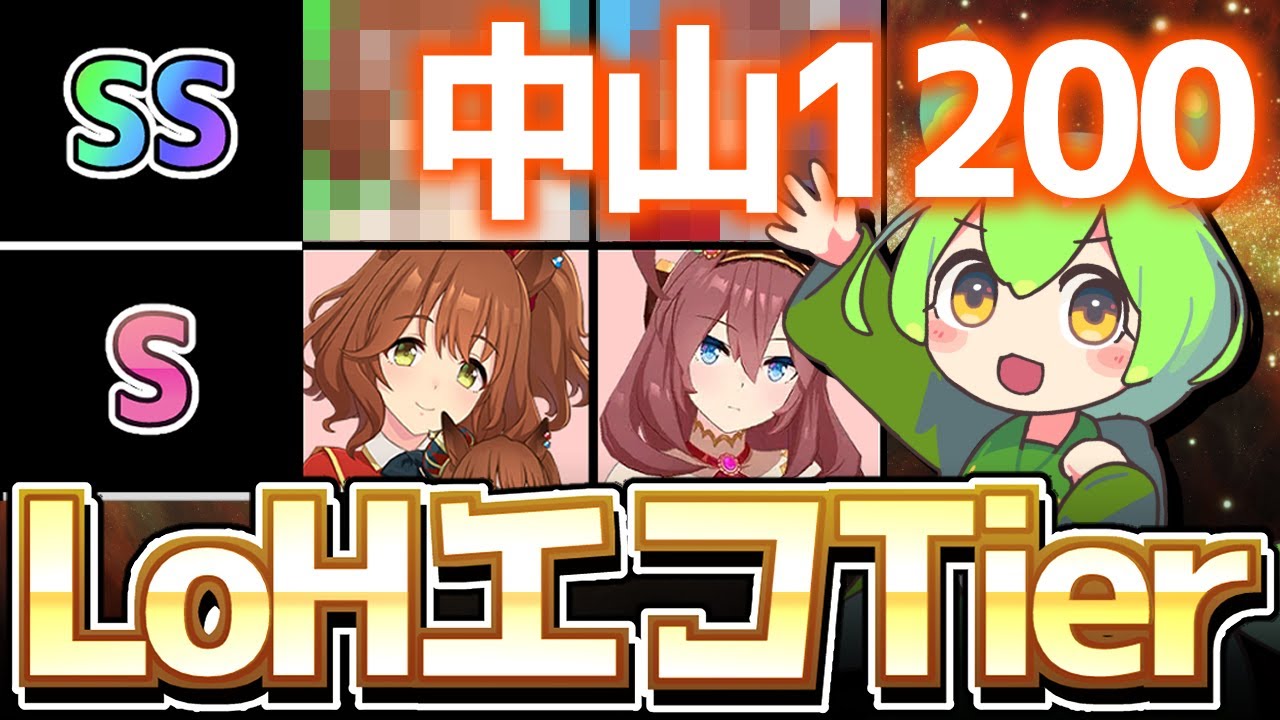 【LOH攻略】スプリンターズステークスプラチナ4エコ娘ランキング！楽にプラ4達成しやすいオススメのウマ娘を紹介＆ティア解説！【ウマ娘×ずんだもん】