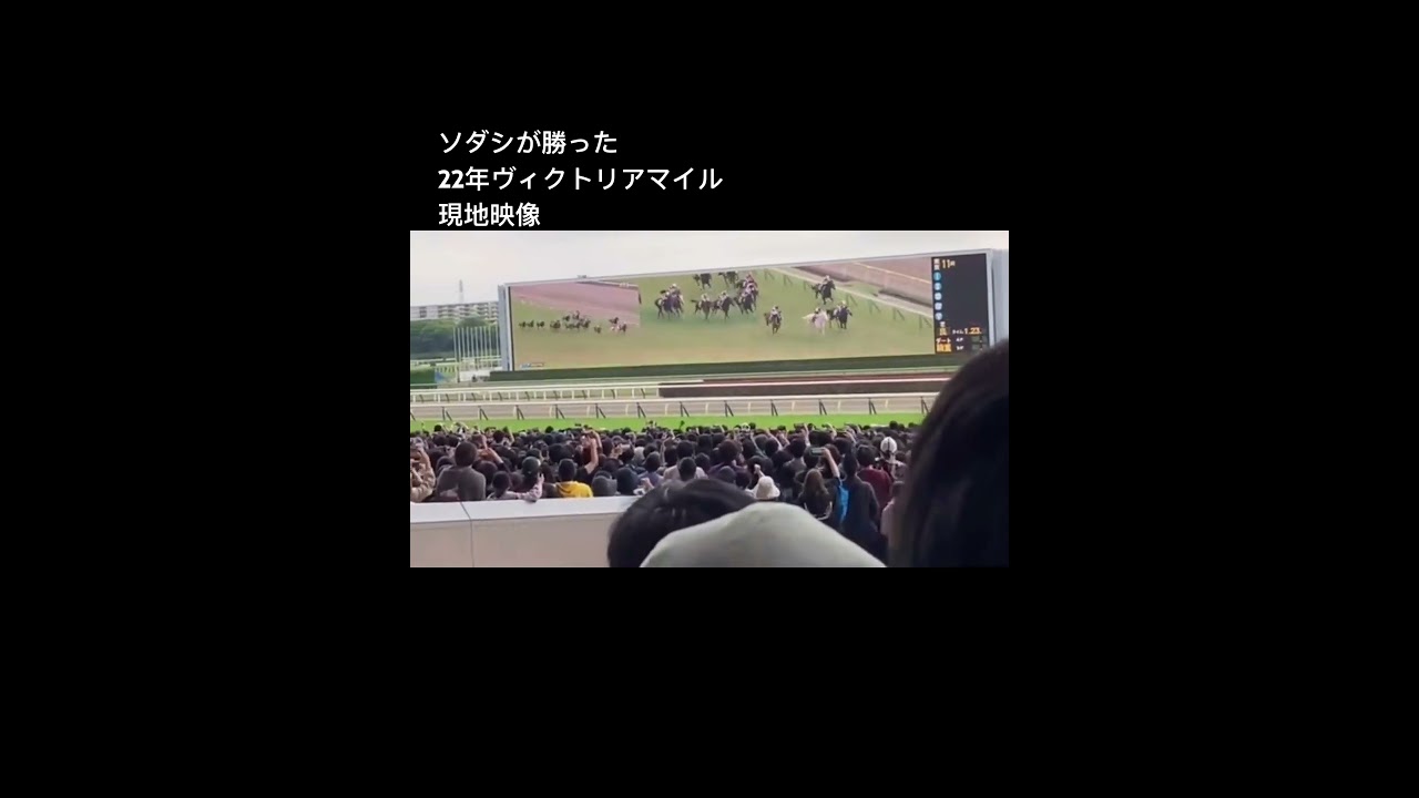 ソダシが勝ったヴィクトリアマイルの現地映像✨#競馬　#ソダシ　#ヴィクトリアマイル