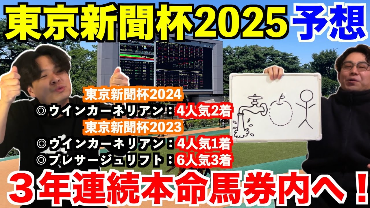 【東京新聞杯2025予想】本命発表！！昨年◎ウインカーネリアン4人気2着！3年連続本命馬券内へ！