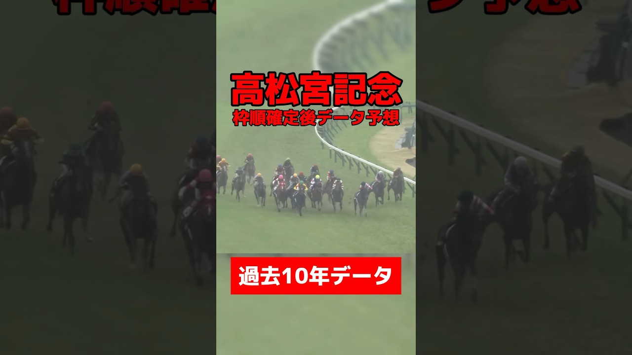 高松宮記念枠順確定後データ予想 #競馬 #競馬予想 #データ予想 #高松宮記念