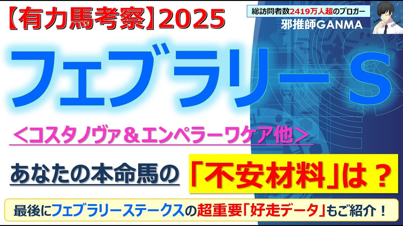 【フェブラリーステークス2025 有力馬考察】コスタノヴァ＆エンペラーワケア他 人気馬5頭を徹底考察！