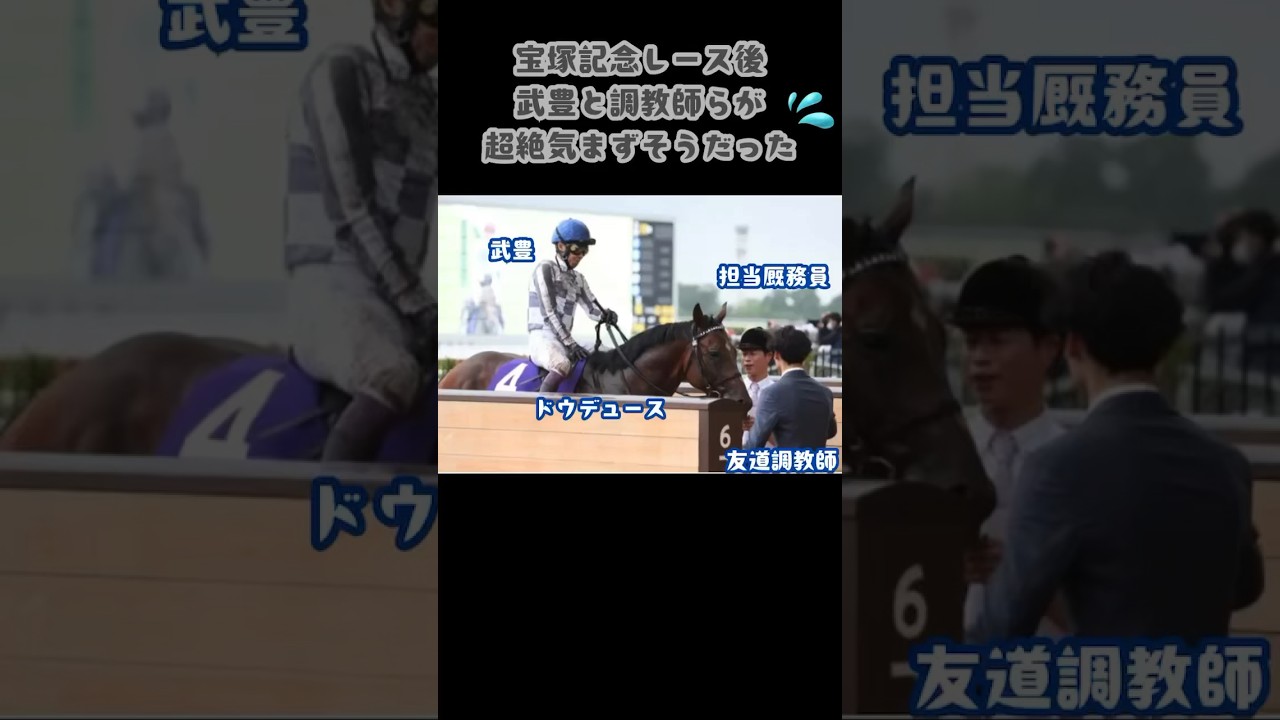 【宝塚記念ドウデュース】　ドウデュースは、宝塚記念ファン投票でレース史上最多となる23万8367票もの得票数を記録。多くの注目を集めていたが、掲示板を外す事態に…武豊騎手は馬場のせいにはしたくない