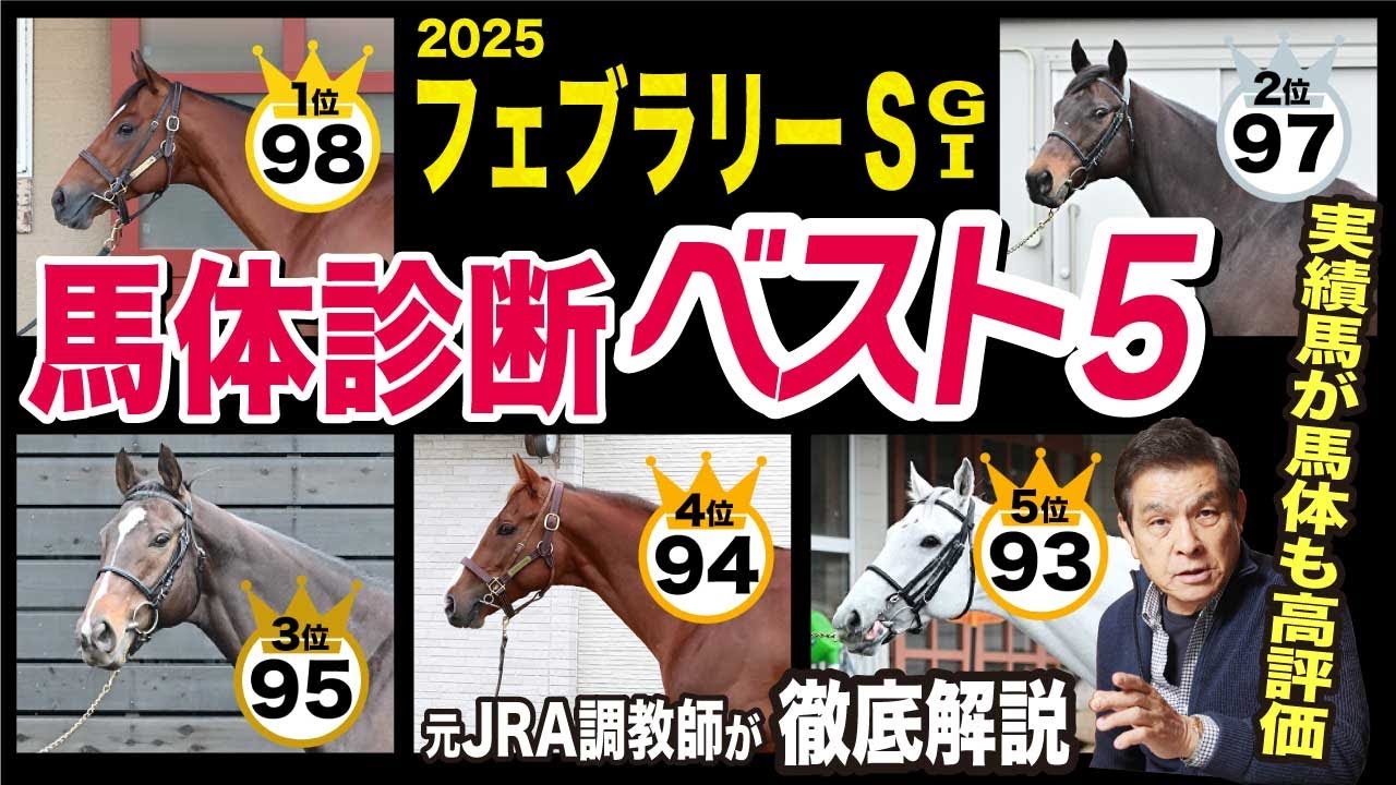 【フェブラリーS2025】中村均元調教師が馬体診断ベスト５を発表　「毛ヅヤもバランスも抜群です」《東スポ競馬ニュース》