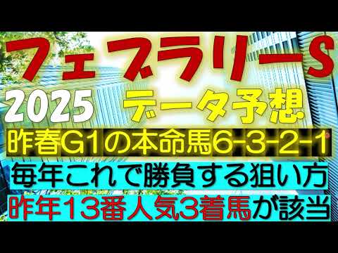 フェブラリーステークス2025　データ予想