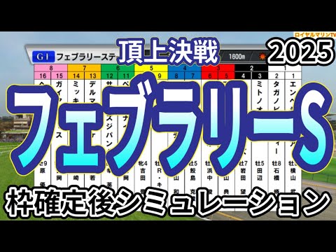【フェブラリーステークス2025】ウイポ枠確定後シミュレーション コスタノヴァ エンペラーワケア ミッキーファイト ペプチドナイル サンライズジパング #3287