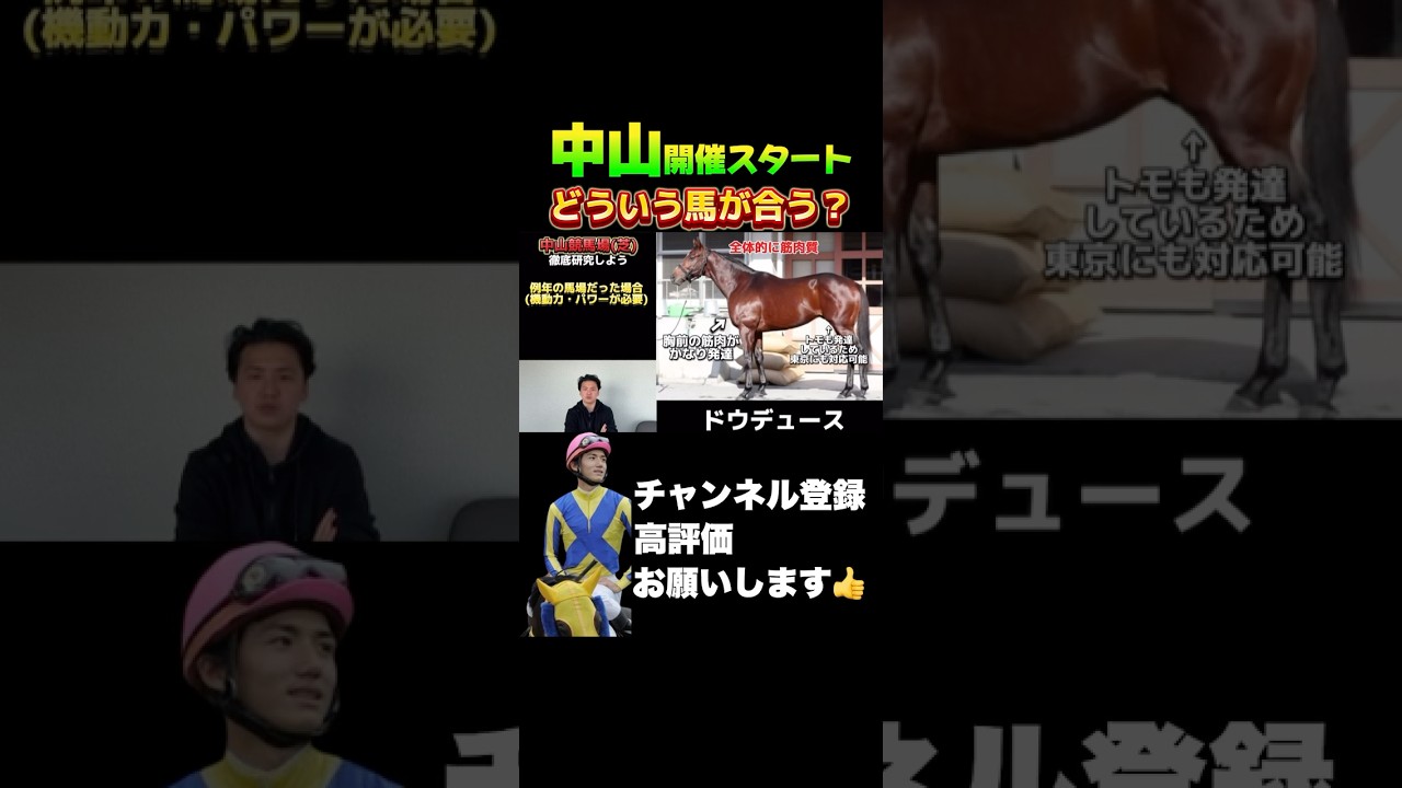 【競馬】今週から中山開催！どういう馬が中山向き？#フェブラリーステークス #オーシャンステークス #中山記念 #チューリップ賞
