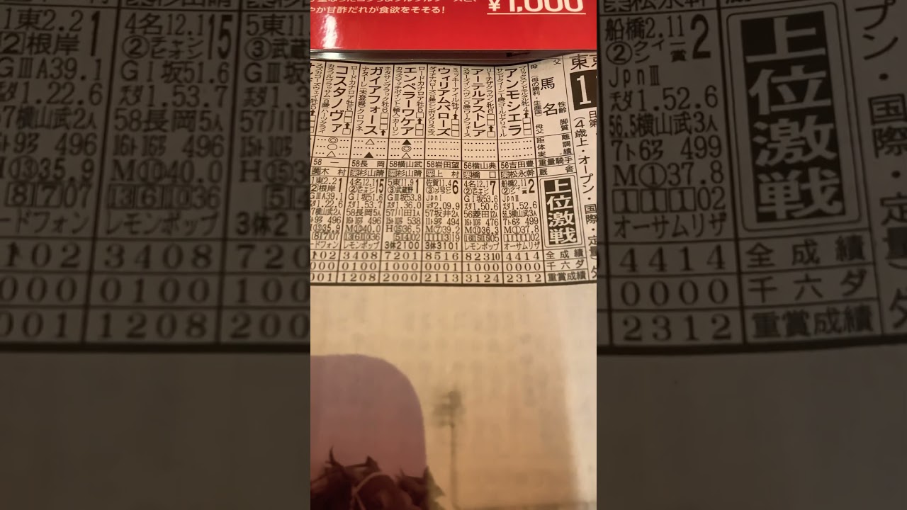競馬予想🏇　2025フェブラリーステークス ￼◎￼ 1番人気