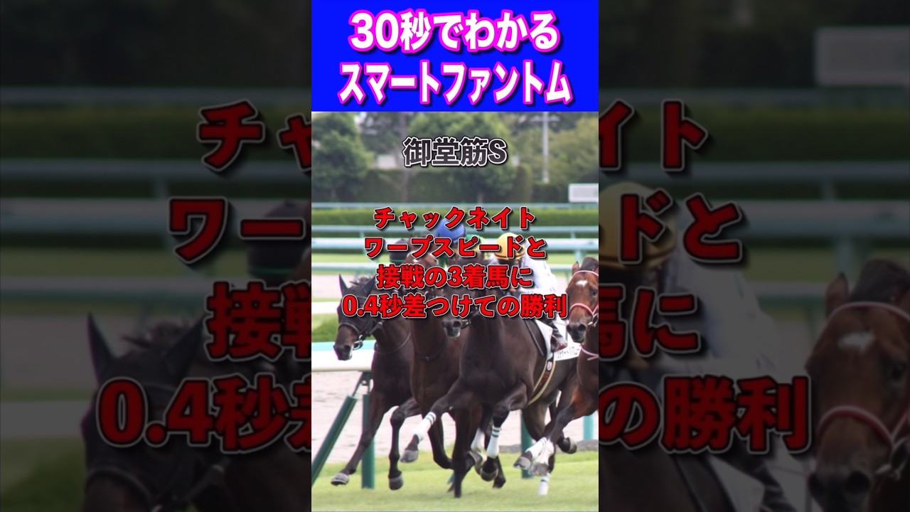 【天皇賞春2024】30秒でわかるスマートファントム