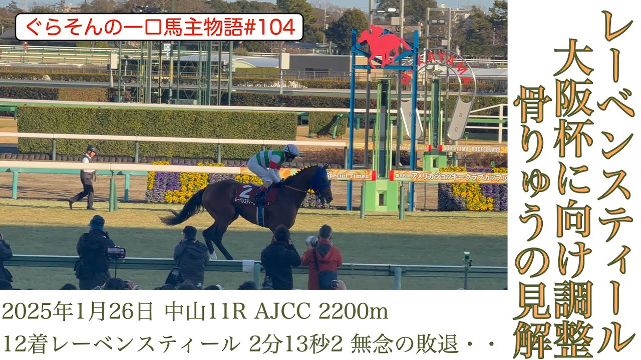 【レーベンスティール次走情報】大阪杯を目指して調整中に骨りゅうがでたレーベン。。ただ、それはもしかすると成長の証！？さらに進化したレーベンになるための試練か‼️