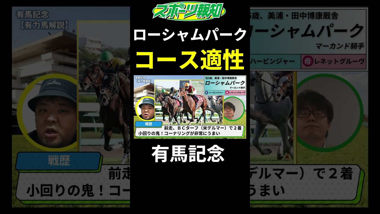 【有馬記念2024】小回りの鬼！ローシャムパークのコース適性は？