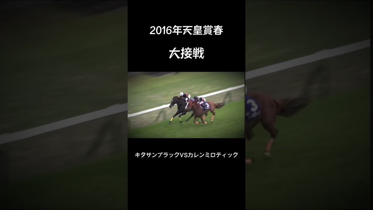 キタサンブラック2016年天皇賞春#キタサンブラック#競馬#接戦#北島三郎
