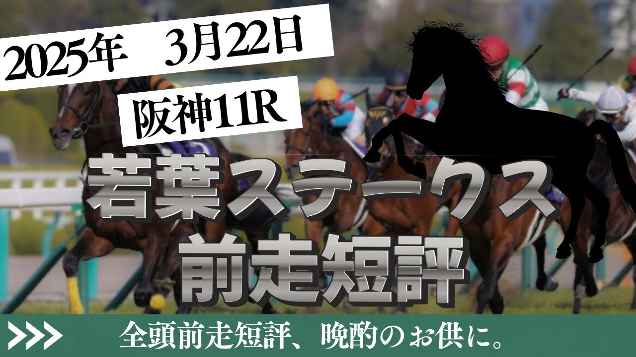 【若葉ステークス 2025】3/22 阪神11R ラガマフィンの前走短評