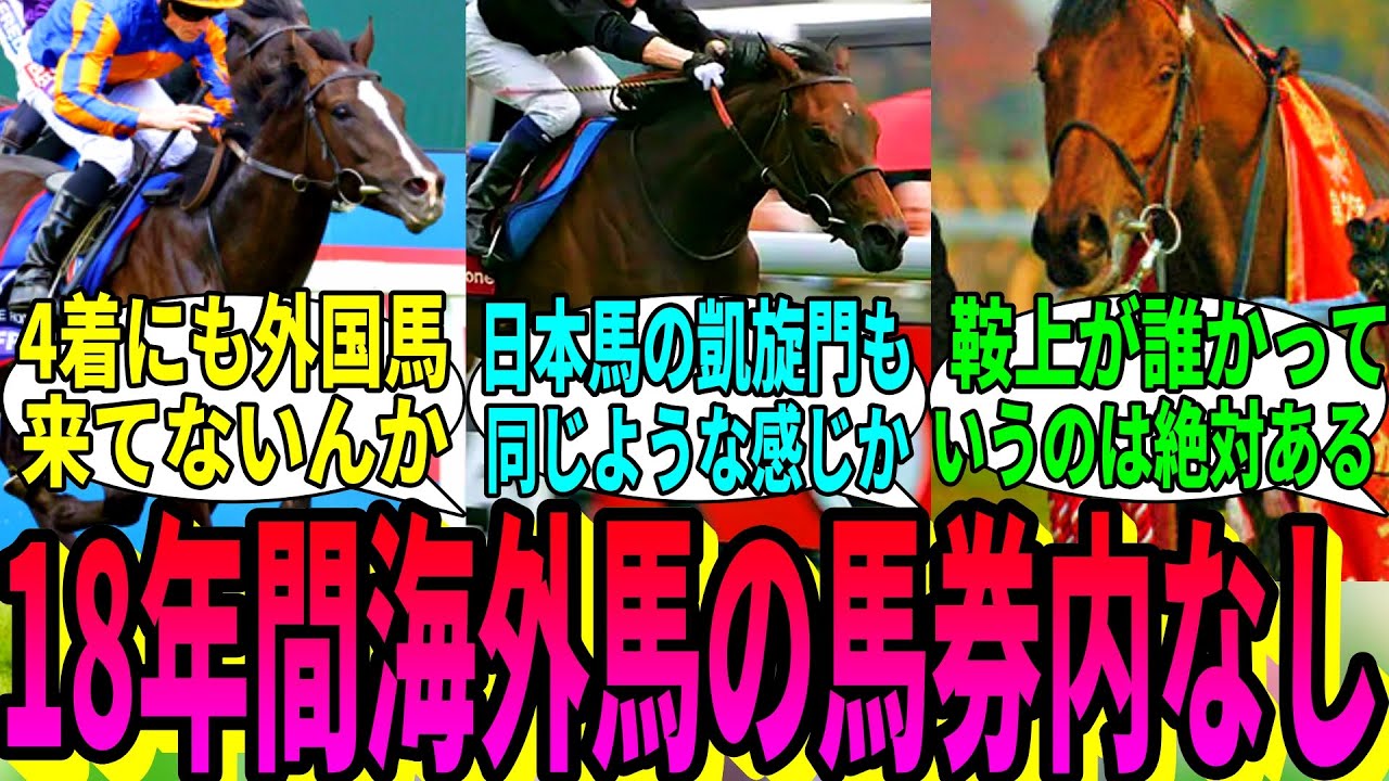 【競馬の反応集】「ここでジャパンカップの外国馬の成績を見てみよう」に対する視聴者の反応集