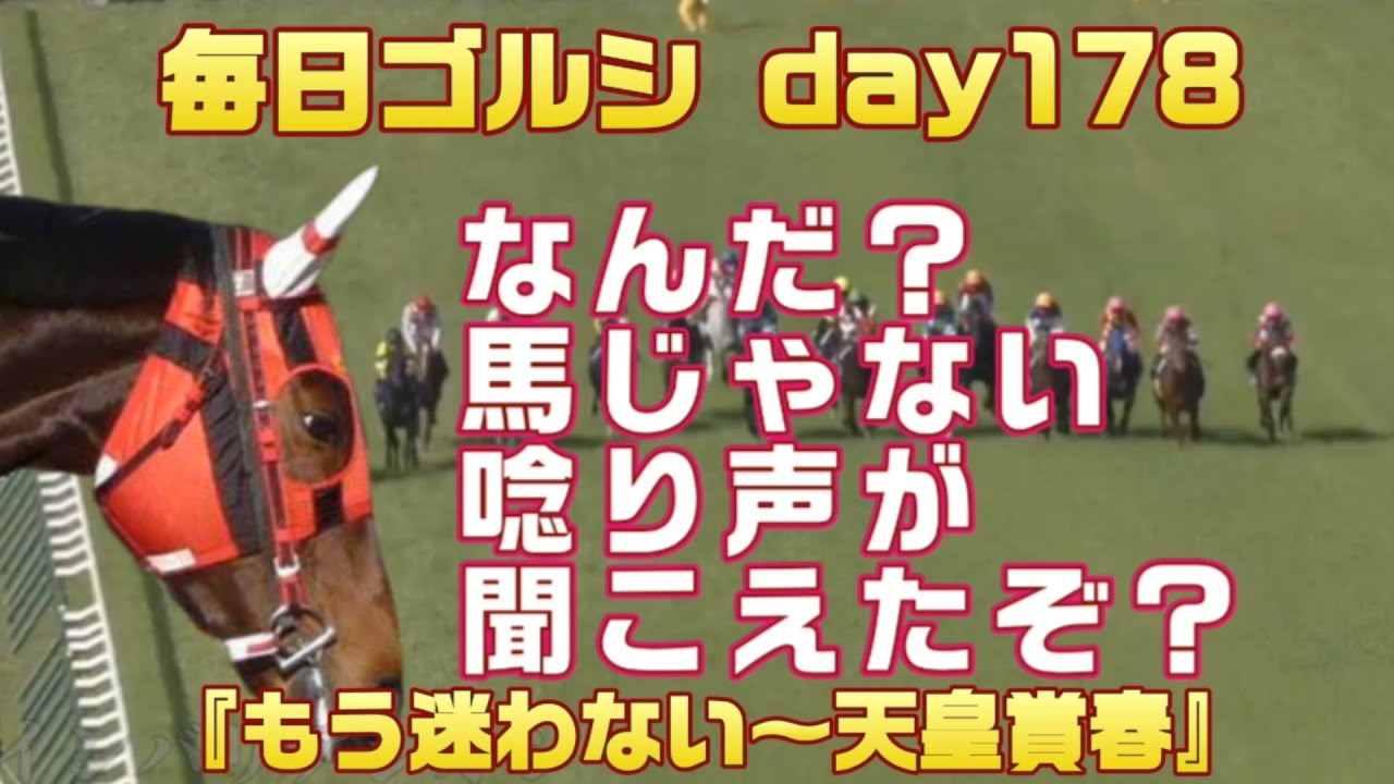 毎日ゴルシ『もう迷わない〜天皇賞春』day178