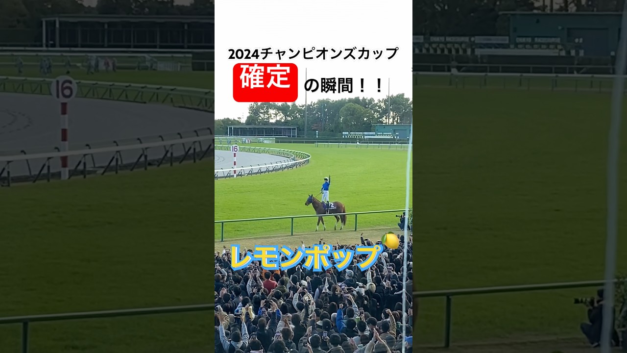 【#チャンピオンズカップ 】確定！！！の瞬間！！！！#レモンポップ #坂井瑠星 #中京競馬場