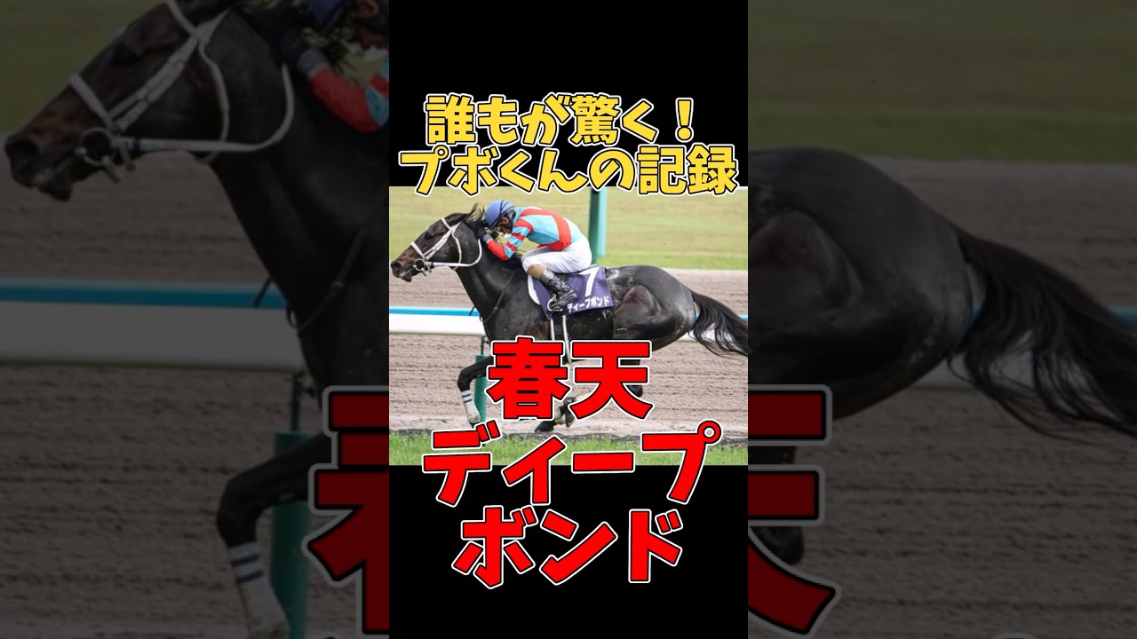 【プボくん伝説】G1未勝利最強？ディープボンドの珍記録【競馬】 #ディープボンド #プボくん #競馬 #天皇賞春 #G1 #競馬ファン #珍記録