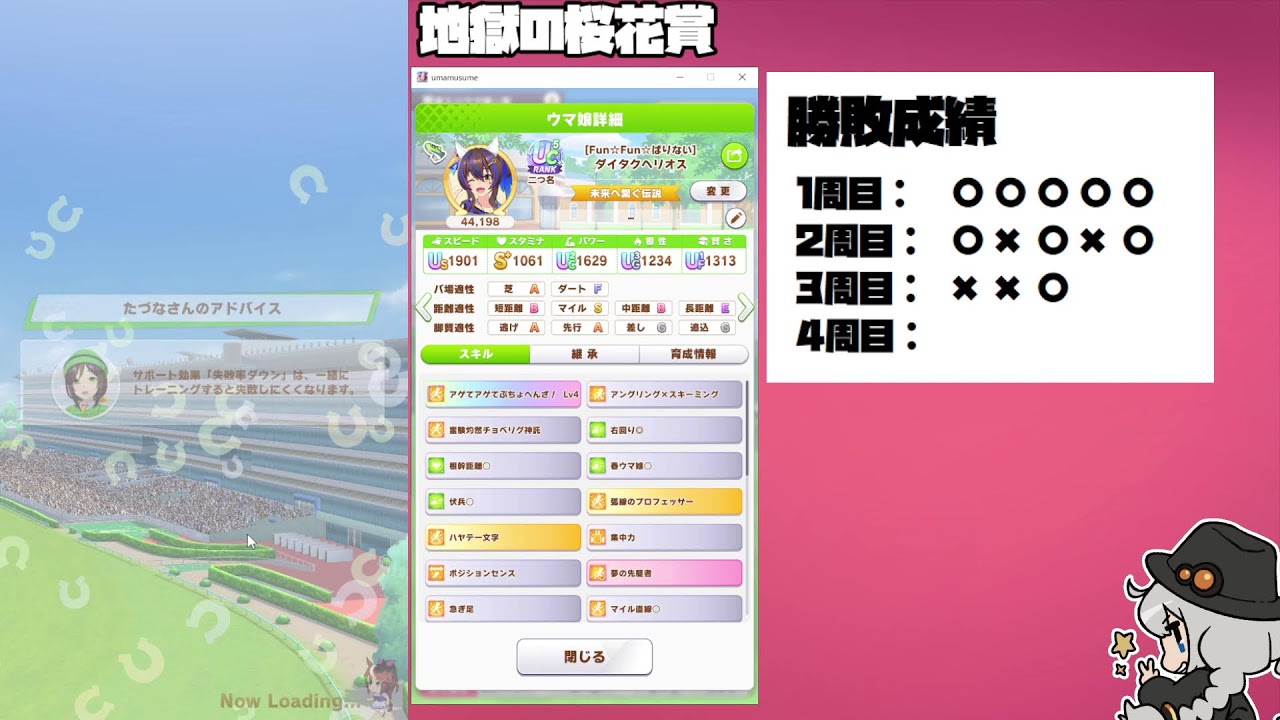 【ウマ娘】地獄の桜花賞【2025/03/26】