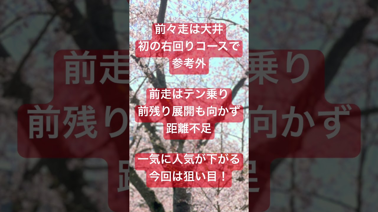 浦和桜花賞の穴馬ウィルシャインが穴馬で万馬券を演出！#浦和桜花賞#ウィルシャイン#桜花賞浦和#万馬券 #馬券生活 #桜花賞
