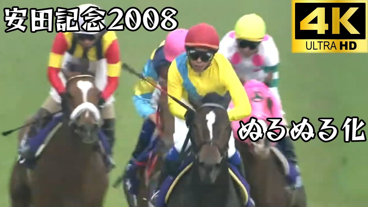 ウオッカ  安田記念 2008 ぬるぬる化で見よう conv to 60fps