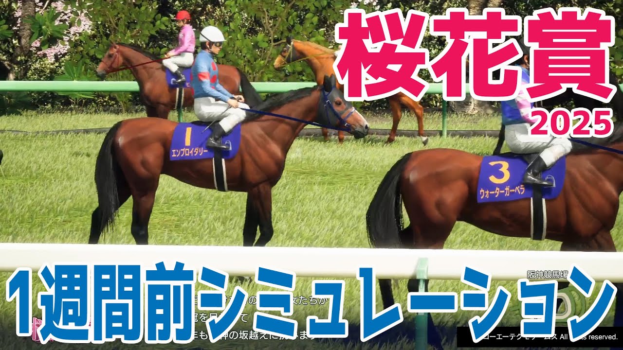 【桜花賞2025】1週間前シミュレーション【競馬予想】【展開予想】エンブロイダリー エリカエクスプレス アルマヴェローチェ ショウナンザナドゥ ビップデイジー クリノメイ リンクスティップ