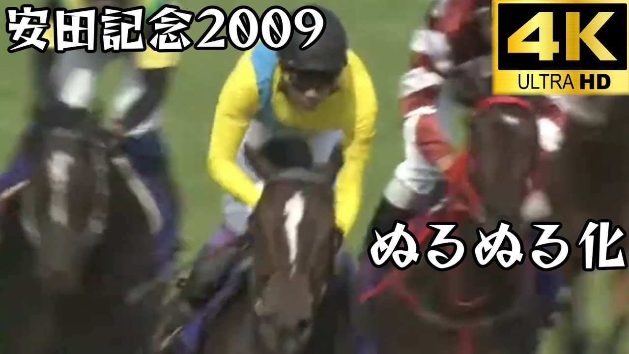 ウオッカ  安田記念 2009 ぬるぬる化で見よう conv to 60fps