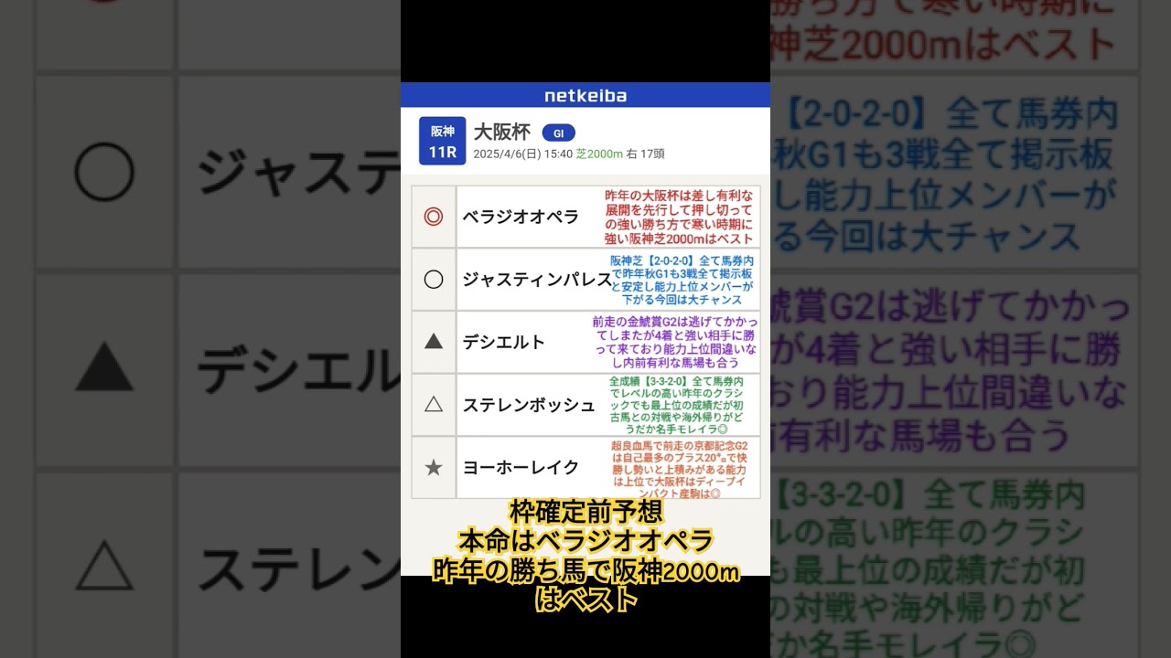 #大阪杯 #競馬予想 #ベラジオオペラ #ジャスティンパレス #デシエルト #ステレンボッシュ #ヨーホーレイク #ラーメン居酒屋 #本庄ラーメン #グルメ #本庄ラーメン #本庄居酒屋 #馬券予想