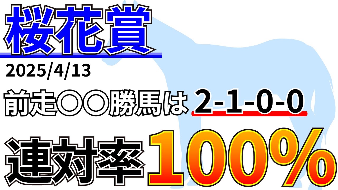 【桜花賞2025】○○以下は0-0-0-88！？先週の結果&データ&有力馬情報&予想