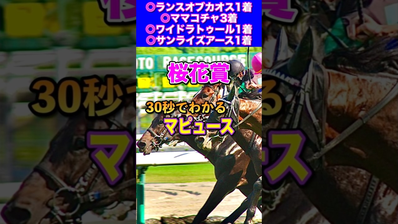 【桜花賞2025】30秒でわかるマピュース