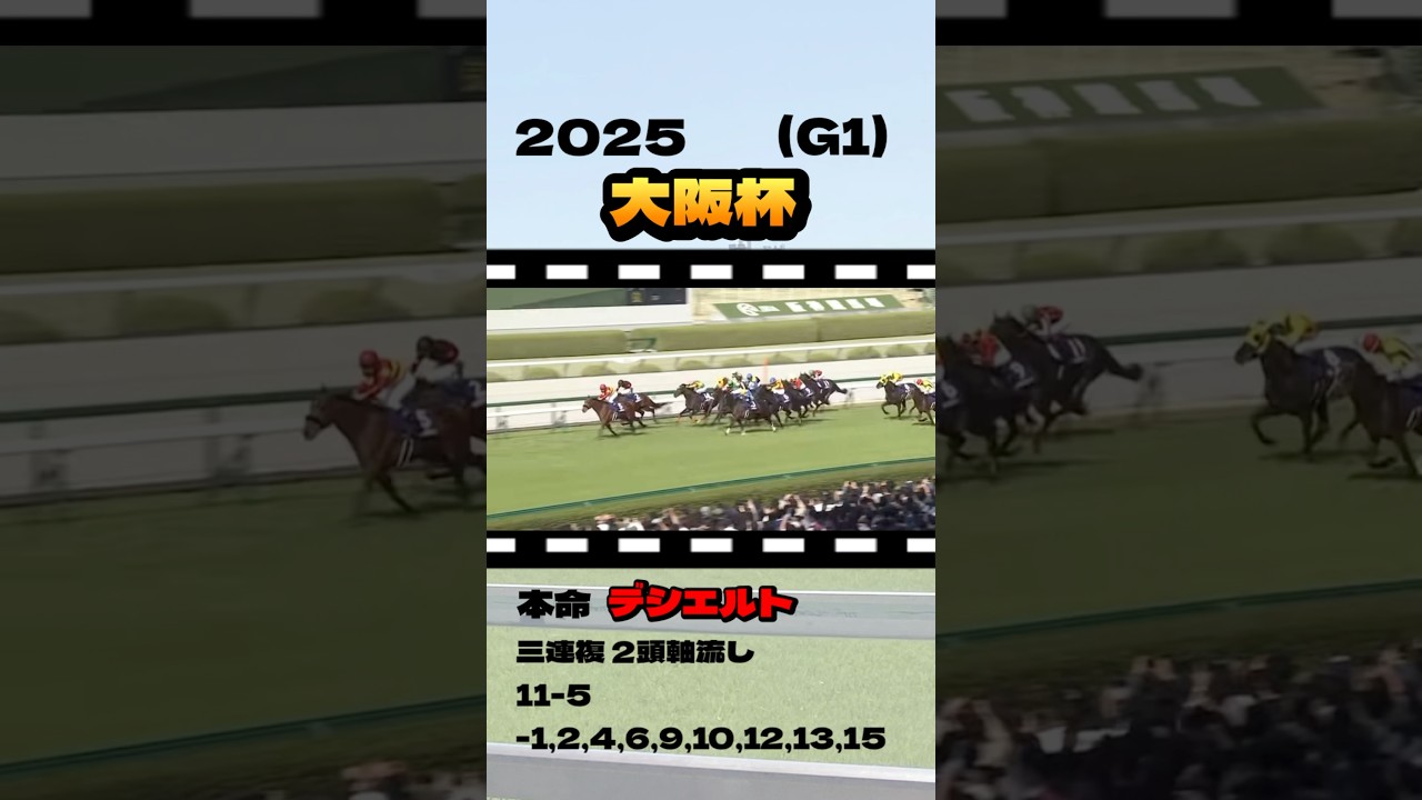 【大阪杯(G1)】"結果発表" #競馬 #競馬予想 #大阪杯 #G1 #ステレンボッシュ #ベラジオオペラ #シックスペンス #ロードデルレイ #ホウオウビスケッツ #ジャスティンパレス