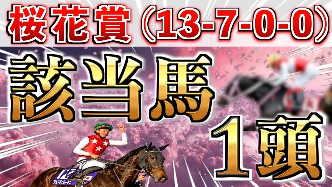 【桜花賞2025 予想】全条件パーフェクト◉想定12番人気の大穴＋鉄板馬を狙い撃つ！【競馬予想】