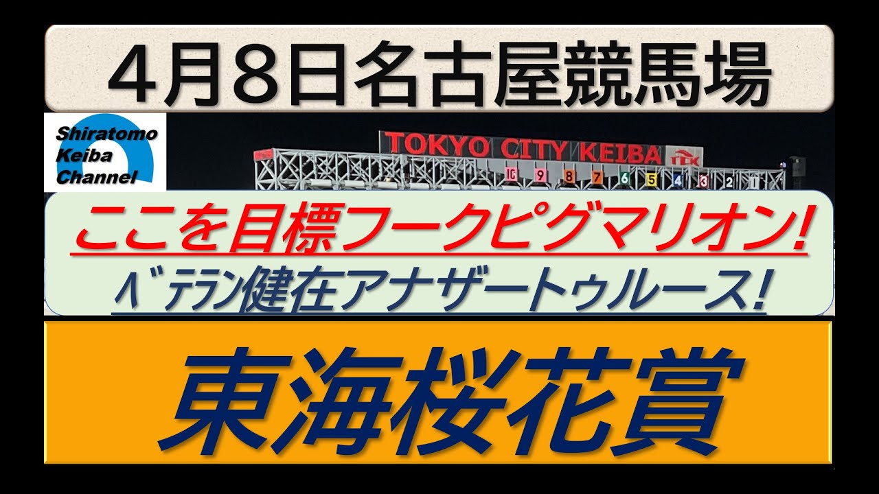 【競馬予想】東海桜花賞～２０２５年４月８日 名古屋競馬場 ：４－１７