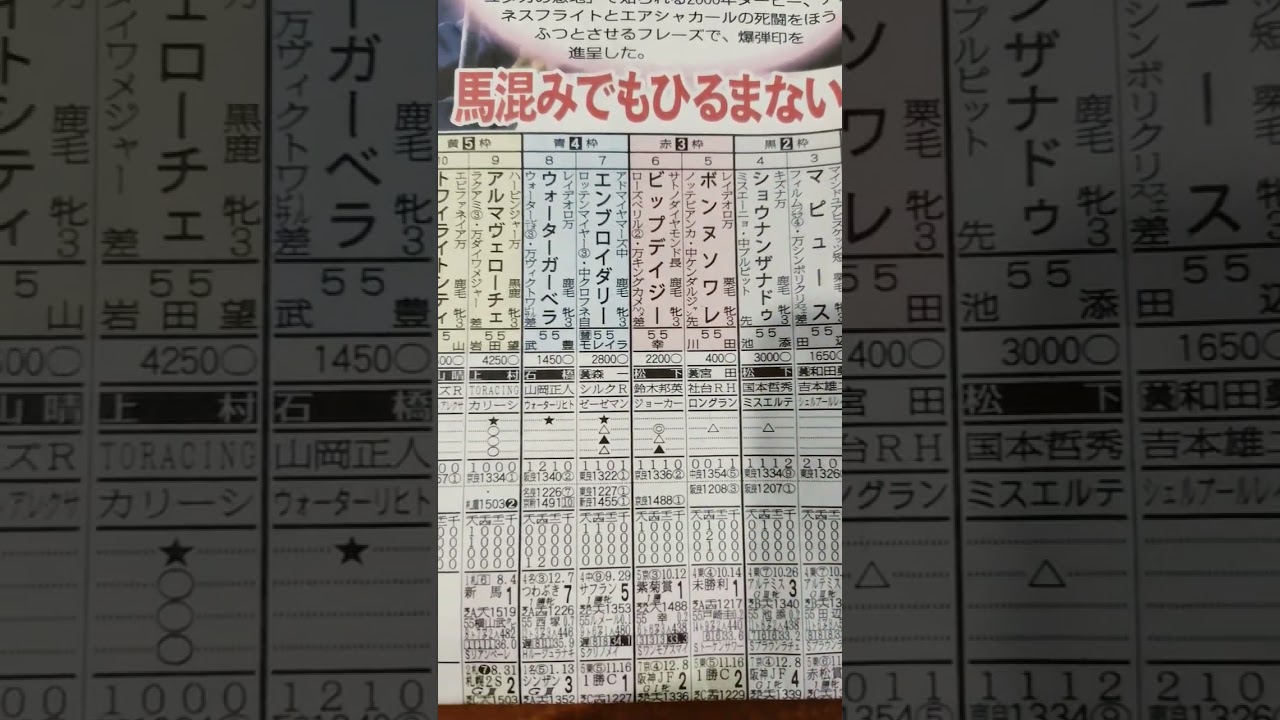 競馬予想（桜花賞）