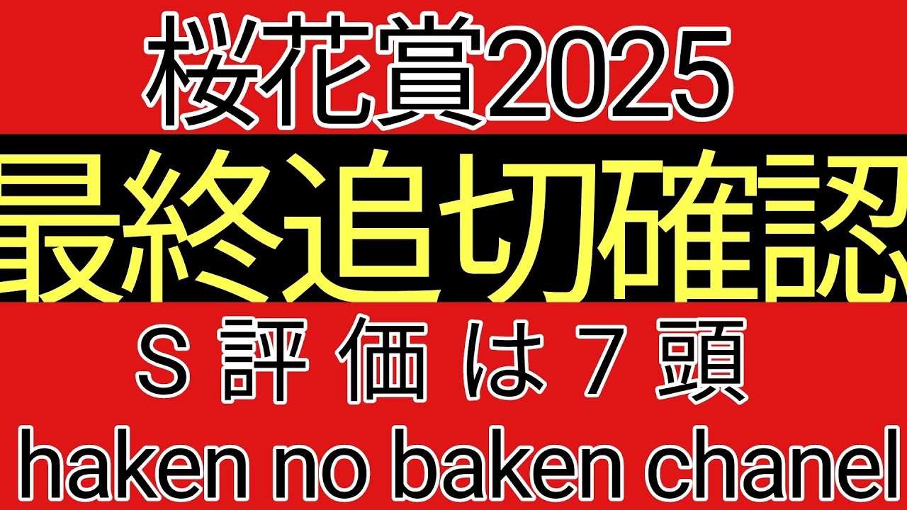 桜花賞2025　最終追切確認