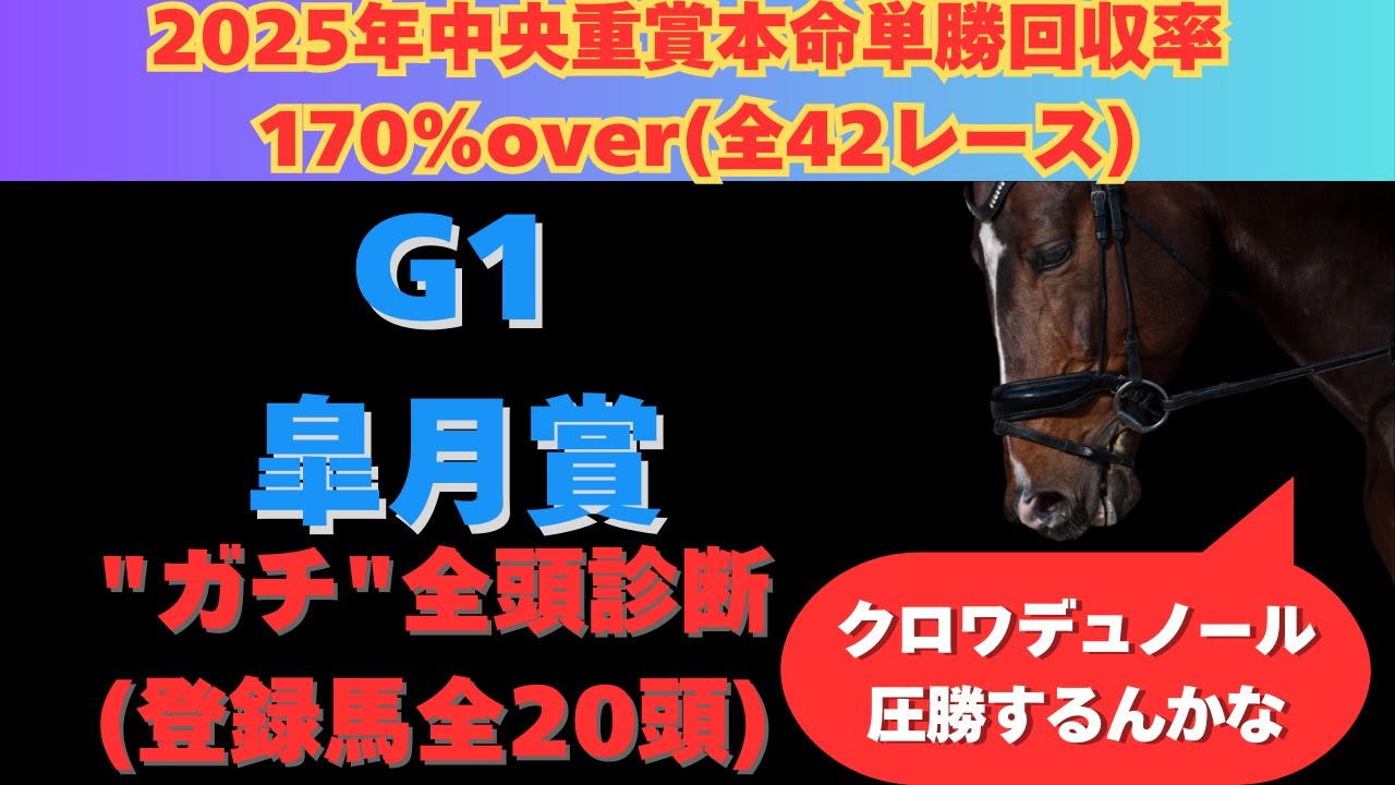 【皐月賞2025】ガチ全頭診断！クロワデュノールの相手として誰を評価すれば良いのかわからない人必見！！