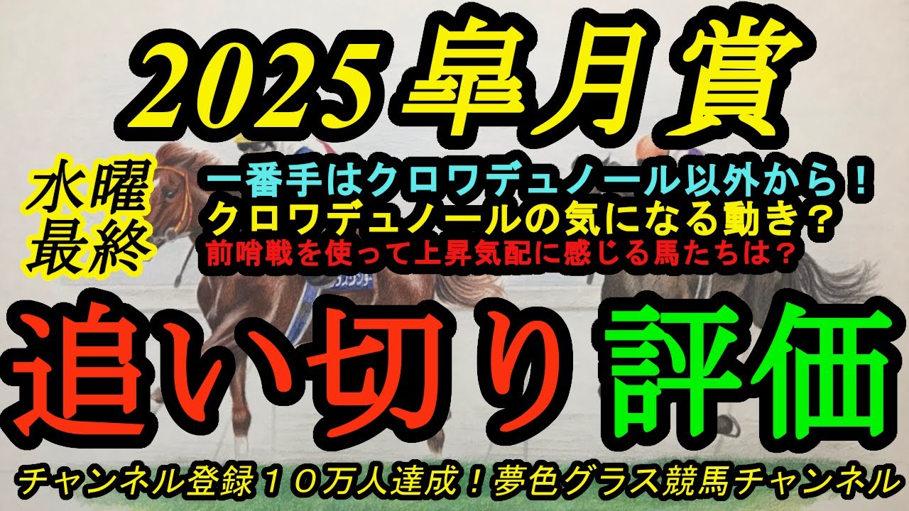 【最終追い切り評価】2025皐月賞！追い切り1番手評価はクロワデュノール以外から！そのクロワデュノールの気になる点は？