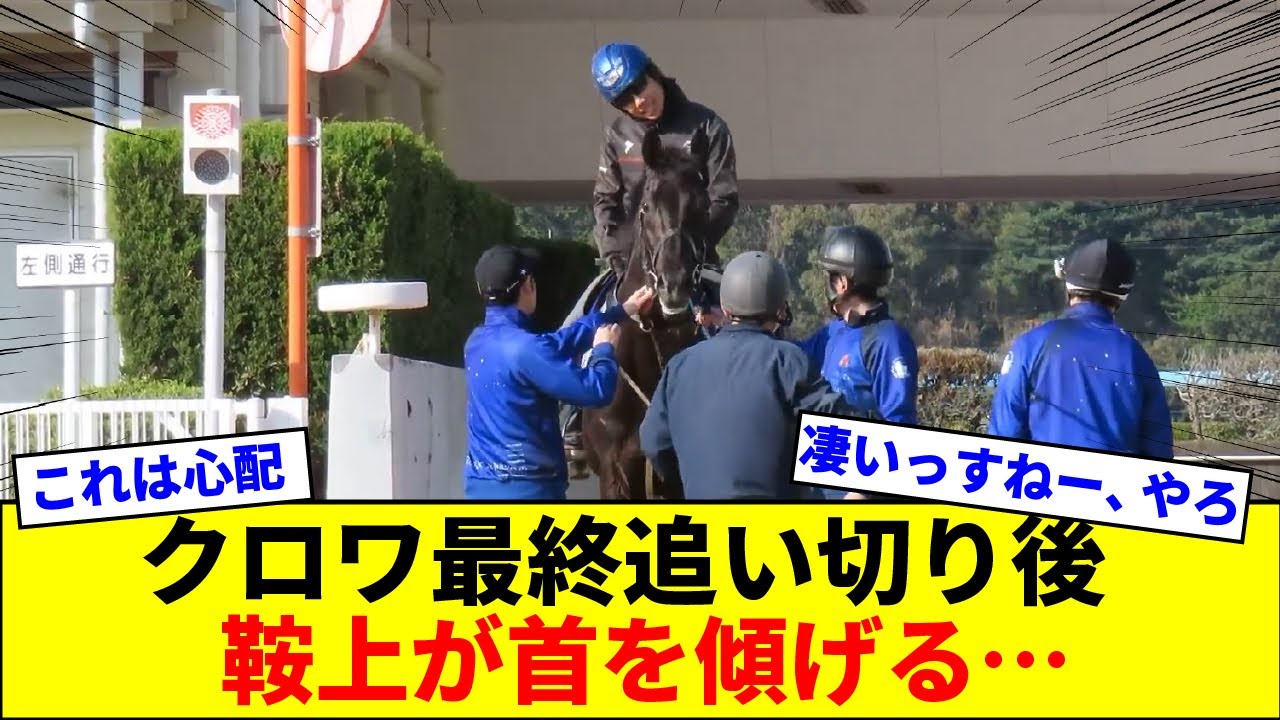 【皐月賞2025】クロワデュノール最終追い切り後、首を傾げる陣営【競馬反応集】