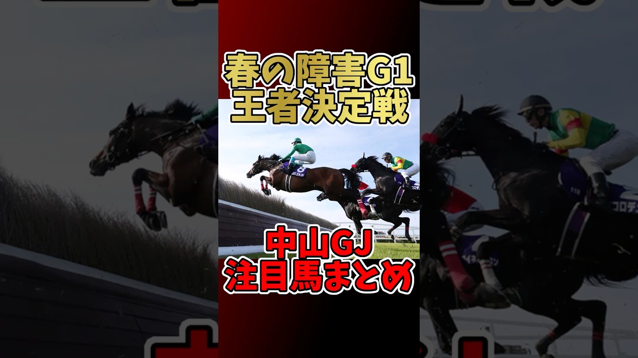 【競馬】春の障害王者決定戦！中山GJ注目馬まとめ #中山グランドジャンプ #ジューンベロシティ #スマイルスルー #インプレス #エコロデュエル #障害レース #JRA #競馬予想 #競馬